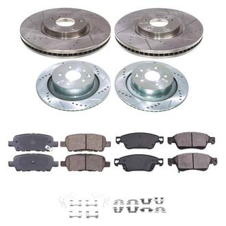 Callahan Brake Parts® - Drilled and Slotted Front and Rear Brake Kit