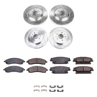 Callahan Brake Parts® - Drilled and Slotted Front and Rear Brake Kit