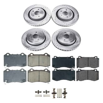 Callahan Brake Parts® - Drilled and Slotted Front and Rear Brake Kit