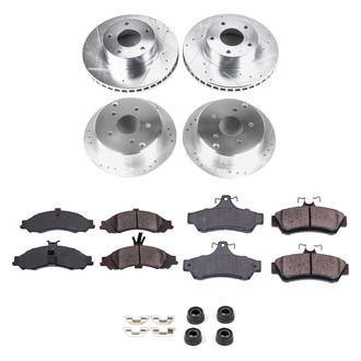Callahan Brake Parts® - Drilled and Slotted Front and Rear Brake Kit