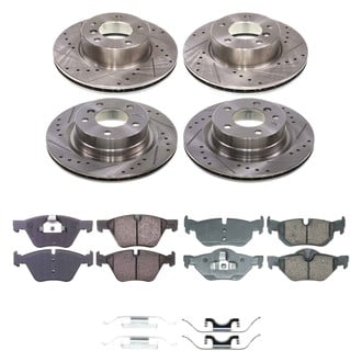 Callahan Brake Parts® - Drilled and Slotted Front and Rear Brake Kit