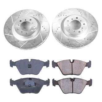 Callahan Brake Parts® - Drilled and Slotted Front Brake Kit