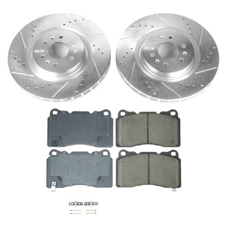 Callahan Brake Parts® - Drilled and Slotted Front Brake Kit