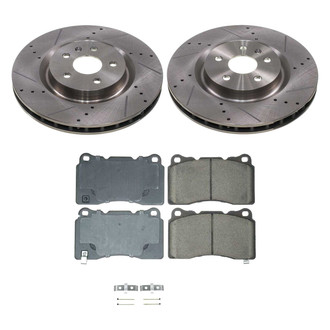 Callahan Brake Parts® - Drilled and Slotted Front Brake Kit