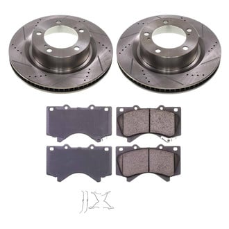 Callahan Brake Parts® - Drilled and Slotted Front Brake Kit