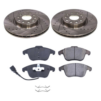 Callahan Brake Parts® K015188 - Drilled and Slotted Front Brake Kit