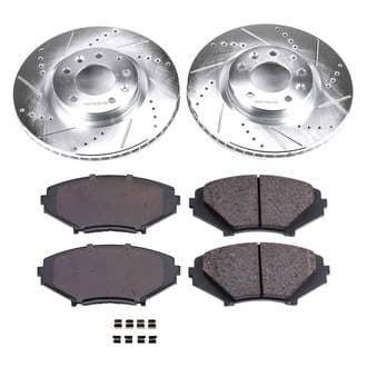 Callahan Brake Parts® - Drilled and Slotted Front Brake Kit