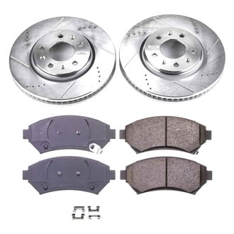 Callahan Brake Parts® - Drilled and Slotted Front Brake Kit