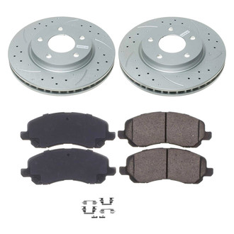 Callahan Brake Parts® - Drilled and Slotted Front Brake Kit