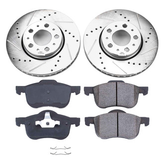 Callahan Brake Parts® - Drilled and Slotted Front Brake Kit