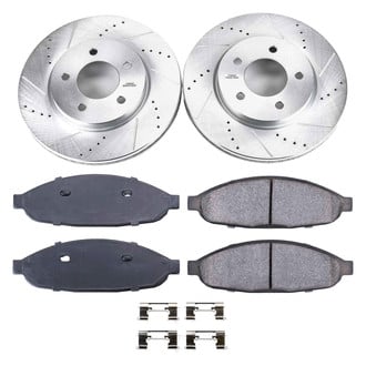 Callahan Brake Parts® - Drilled and Slotted Front Brake Kit