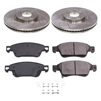 Callahan Brake Parts® - Drilled and Slotted Front Brake Kit