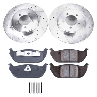 Callahan Brake Parts® - Drilled and Slotted Rear Brake Kit