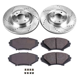 Callahan Brake Parts® - Drilled and Slotted Front Brake Kit