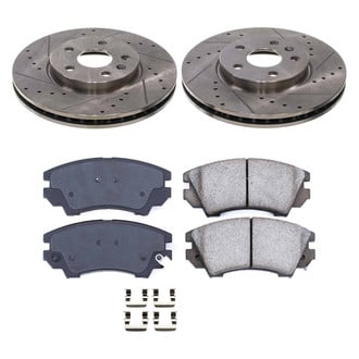 Callahan Brake Parts® - Drilled and Slotted Front Brake Kit