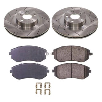 Callahan Brake Parts® - Drilled and Slotted Front Brake Kit