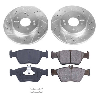 Callahan Brake Parts® - Drilled and Slotted Front Brake Kit