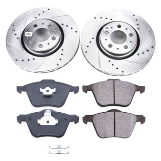 Callahan Brake Parts® - Drilled and Slotted Front Brake Kit