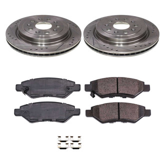 Callahan Brake Parts® - Drilled and Slotted Rear Brake Kit