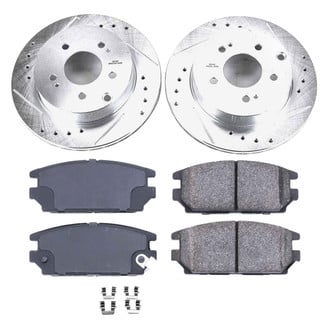 Callahan Brake Parts® - Drilled and Slotted Rear Brake Kit
