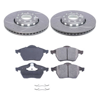 Callahan Brake Parts® - Drilled and Slotted Front Brake Kit