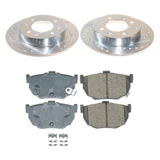 Callahan Brake Parts® - Drilled and Slotted Rear Brake Kit