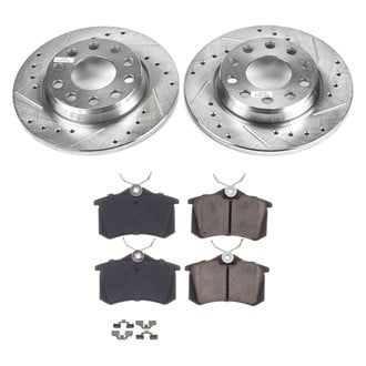 Callahan Brake Parts® - Drilled and Slotted Rear Brake Kit