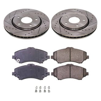 Callahan Brake Parts® - Drilled and Slotted Front Brake Kit