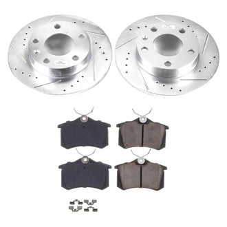 Callahan Brake Parts® - Drilled and Slotted Rear Brake Kit