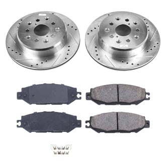 Callahan Brake Parts® - Drilled and Slotted Rear Brake Kit