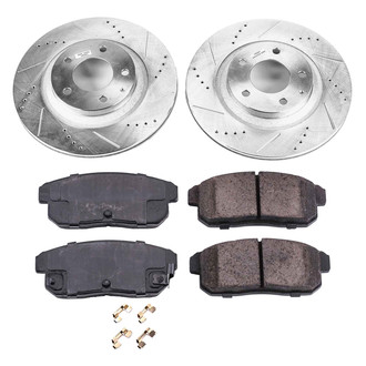 Callahan Brake Parts® - Drilled and Slotted Rear Brake Kit