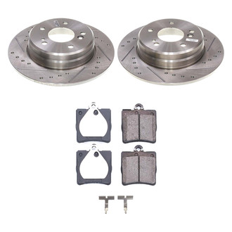 Callahan Brake Parts® - Drilled and Slotted Rear Brake Kit