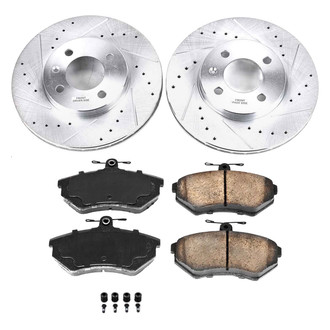Callahan Brake Parts® - Drilled and Slotted Front Brake Kit