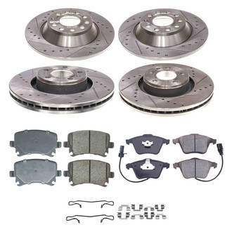 Callahan Brake Parts® - Drilled and Slotted Brake Kit