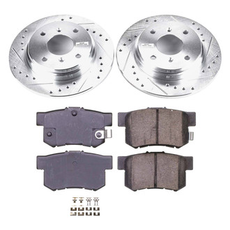 Callahan Brake Parts® - Drilled and Slotted Rear Brake Kit
