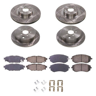 Callahan Brake Parts® - Drilled and Slotted Brake Kit