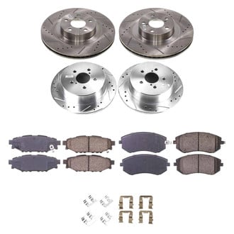 Callahan Brake Parts® - Drilled and Slotted Brake Kit