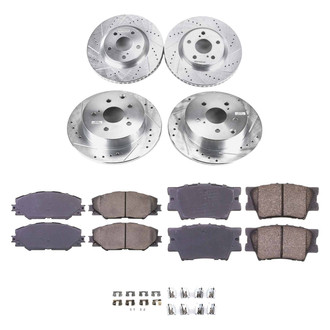 Callahan Brake Parts® - Drilled & Slotted Brake Kit