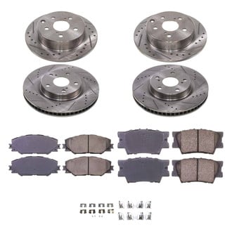 Callahan Brake Parts® - Drilled and Slotted Front and Rear Brake Kit