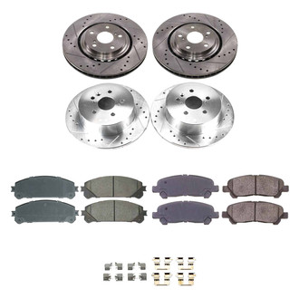 Callahan Brake Parts® - Drilled and Slotted Brake Kit