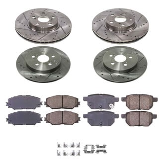 Callahan Brake Parts® - Drilled and Slotted Brake Kit