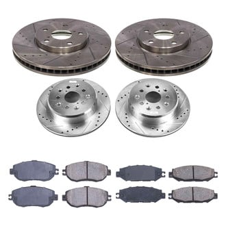 Callahan Brake Parts® - Drilled and Slotted Front and Rear Brake Kit