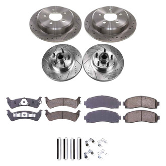 Callahan Brake Parts® - Drilled and Slotted Front and Rear Brake Kit