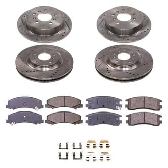 Callahan Brake Parts® - Drilled and Slotted Front and Rear Brake Kit