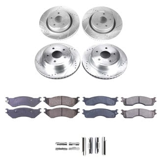 Callahan Brake Parts® - Drilled and Slotted Front and Rear Brake Kit