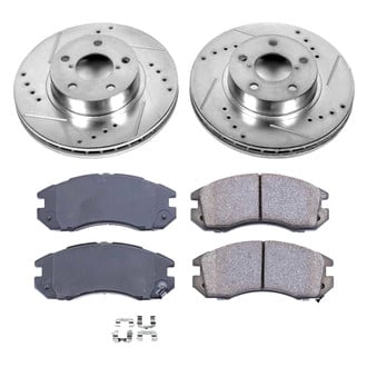 Callahan Brake Parts® - Drilled and Slotted Front Brake Kit