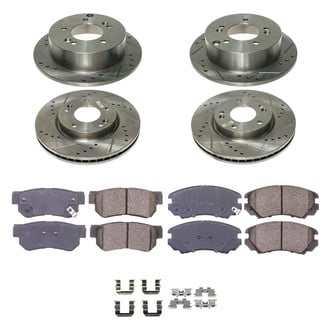 Callahan Brake Parts® - Drilled and Slotted Brake Kit