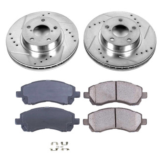 Callahan Brake Parts® - Drilled and Slotted Front Brake Kit