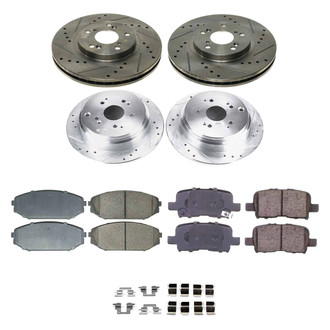 Callahan Brake Parts® - Drilled and Slotted Brake Kit
