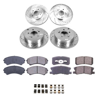 Callahan Brake Parts® - Drilled & Slotted Brake Kit
